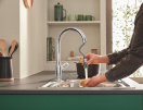 Смеситель для кухни GROHE BauLoop с вытяжным изливом, хром (30543000)