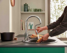 Смеситель для кухни GROHE BauClassic с выдвижной лейкой, хром (30573000)