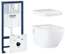 Комплект инсталляции GROHE Rapid SL 4 в 1 с унитазом Euro Ceramic и сиденьем (NW0136)