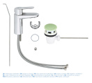 Смеситель для раковины GROHE BauEdge, хром (23328000/U1), уцененный товар