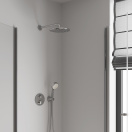 Верхний душ GROHE Tempesta 250, 9,5 л/мин, 1 режим, 380 мм, хром/белый (26668000)