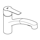 Смеситель для кухни GROHE Start QuickFix с низким вытяжным изливом, хром (30531001)