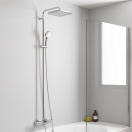 Душевая система GROHE Tempesta Cosmopolitan System 250 Cube с термостатом для ванны, хром (26691000)