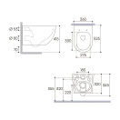 Комплект инсталляции GROHE Rapid SL NW0145/S с унитазом Aqueduto OVO OVOT2130 и раковиной Aqueduto ESPIRAL ESP0230 (NW0631)