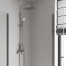 Душевая система GROHE Tempesta Cosmopolitan 250 CUBE со смесителем для ванны, хром (26693000)