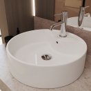 Раковина накладная Aqueduto ESPIRAL, D460, белый глянцевый (ESP0610)