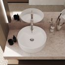 Раковина накладная Aqueduto ESPIRAL, D460, белый глянцевый (ESP0610)