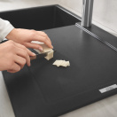 Мойка GROHE K500 с одной чашей, 860 x 500 мм, черный гранит (31644AP0)