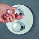 Внешняя часть термостата для ванны GROHE Grohtherm на 2 потребителя, хром (24077000)