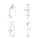 Готовый комплект для ванной комнаты GROHE BauClassic, хром (NB0024)