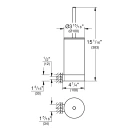 Туалетный ершик в комплекте GROHE Selection, холодный рассвет глянец (41076GL0)