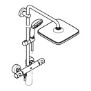 Душевая система GROHE Vitalio Start System 250 Cube с термостатом для душа, хром (26697000)