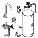 Комплект для кухни GROHE Red Mono с C-образным вентилем, бойлером L-Size и фильтром, хром (30080001)