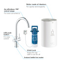 Комплект для кухни GROHE Red Duo с C-образным смесителем, бойлером M-Size и фильтром, хром (30083001)