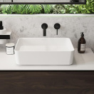 Раковина накладная Aqueduto ESPIRAL, прямоугольная 370*500, белый матовый (ESP0420)