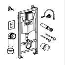 Комплект инсталляции GROHE Rapid SL 3 в 1 для подвесного унитаза, черный глянец (39940000)