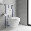 Комплект инсталляции GROHE Rapid SL 3 в 1 для подвесного унитаза, черный глянец (39940000)