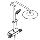 Душевая система GROHE Vitalio Joy System 260 с термостатом для душа, хром (26403002)