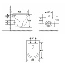 Комплект инсталляции GROHE Rapid SL 1000044 с унитазом AQUAme AQM2002PRO и сиденьем с микролифтом (NW0681)