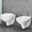 Унитаз подвесной с сиденьем с микролифтом GROHE Bau Ceramic, альпин-белый (39351000)