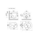 Комплект инсталляции GROHE Rapid SL 3 в 1 с унитазом Альба CN11005T и звукоизоляционным комплектом (NW0825)