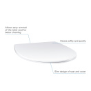 Сиденье для унитаза GROHE Bau Ceramic, с микролифтом, альпин-белый (39923000)