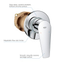 Смеситель для душа GROHE BauEdge в комплекте с монтажной частью, хром (29040001)