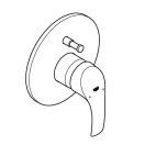 Смеситель для ванны GROHE Eurosmart в комплекте с монтажной частью, хром (33305002)