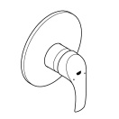 Смеситель для душа GROHE Eurosmart скрытого монтажа, в комплекте с монтажной частью, хром (33556002)