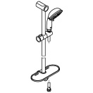 Душевой гарнитур GROHE Tempesta Rustic 100 с мыльницей, 4 режима струи, душевая штанга 600 мм, 9,5 л/мин, хром (27609001)