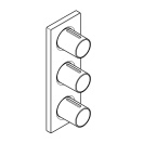 Внешняя часть переключателя потоков GROHE Grohtherm F на 3 положения, хром (27625000)