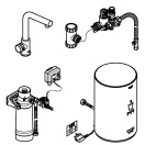 Комплект для кухни GROHE Red Mono с L-образным вентилем, бойлером M-Size и фильтром, хром (30339001)