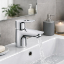 Смеситель для раковины GROHE BauLoop, S-size, хром (23337001/U), уцененный товар