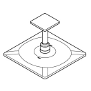 Верхний душ GROHE Rainshower SmartActive 310 Cube, 2 режима, 142 мм, теплый закат матовый (26481DL0)
