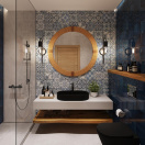 Раковина накладная Aqueduto ESPIRAL, овальная 390*600, черный матовый (ESP0240)