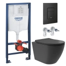 Комплект инсталляции GROHE Solido 38811KF0 с унитазом Aqueduto OVO Plus OVOT0240 и сиденьем с микролифтом (NW0232)