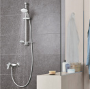 Душевой гарнитур GROHE Tempesta 110 с мыльницей, 2 режима струи, душевая штанга 600 мм, 7,4 л/мин, хром (26638003)