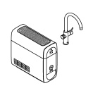 Смеситель для кухонной мойки GROHE Blue Home с системой фильтрации, охлаждения и газирования воды, хром (31455001)