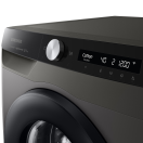 Стиральная машина Samsung WW70AG6S23AXLP с программой ускоренной стирки 7 кг, Инокс/Черная панель