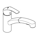 Смеситель для кухни GROHE Eurosmart с вытяжным душем, хром (30305000)