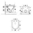 Комплект инсталляции GROHE Rapid SL 38775001 с унитазом AQUAme AQM2001MB и сиденьем с микролифтом (NW0306)