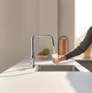 Смеситель для кухонной мойки GROHE Blue Pure Eurosmart с функцией фильтрации, без фильтра в комплекте, хром (30583000)