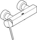 Смеситель для душа GROHE Plus, хром (33577003)