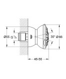 Боковой душ GROHE Relexa Ultra, 4 л/мин, 2 режима, хром (27067000)