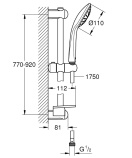 Готовый комплект для ванной комнаты GROHE Eurostyle, белая луна (NB0019)