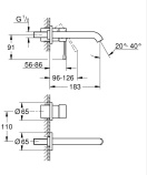Смеситель для раковины GROHE Essence в комплекте со встроенным механизмом (1000205)