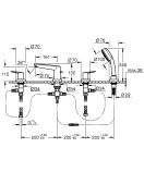 Смеситель для ванны GROHE BauEdge, хром (2512010A)