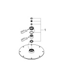 Верхний душ GROHE Rainshower Cosmopolitan 210, 9,5 л/мин, 1 режим, хром (28373000)