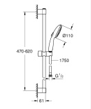 Готовый комплект для ванной комнаты GROHE Euroeco, хром (129367)