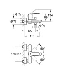 Готовый комплект для ванной комнаты GROHE Eurostyle Cosmopolitan, хром (NB0013-2)